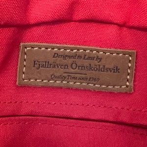 Fjallraven Red Totepack